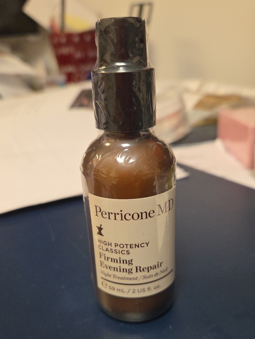 Perricone MD Brown and Black Firming Evening Repair Serum Bottle